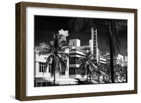 Art Deco Architecture of Miami Beach - The Esplendor Hotel Breakwater South Beach - Ocean Drive-Philippe Hugonnard-Framed Photographic Print