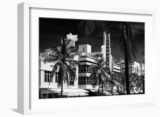 Art Deco Architecture of Miami Beach - The Esplendor Hotel Breakwater South Beach - Ocean Drive-Philippe Hugonnard-Framed Photographic Print