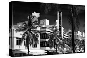 Art Deco Architecture of Miami Beach - The Esplendor Hotel Breakwater South Beach - Ocean Drive-Philippe Hugonnard-Stretched Canvas