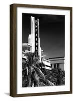 Art Deco Architecture of Miami Beach - The Esplendor Hotel Breakwater South Beach - Ocean Drive-Philippe Hugonnard-Framed Photographic Print