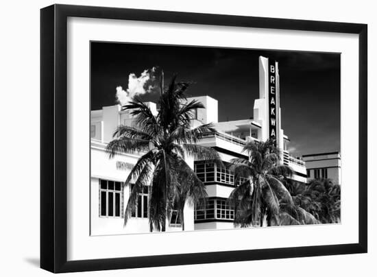 Art Deco Architecture of Miami Beach - The Esplendor Hotel Breakwater South Beach - Ocean Drive-Philippe Hugonnard-Framed Photographic Print