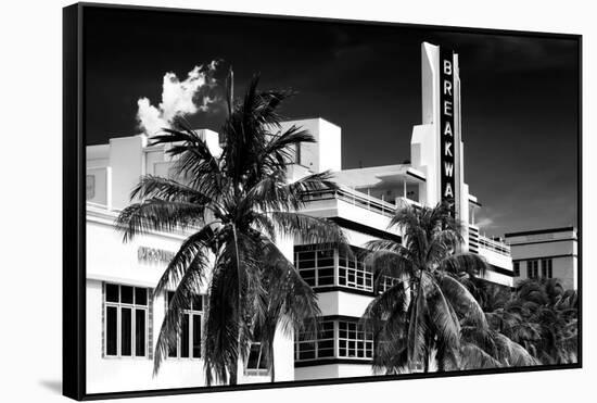 Art Deco Architecture of Miami Beach - The Esplendor Hotel Breakwater South Beach - Ocean Drive-Philippe Hugonnard-Framed Stretched Canvas