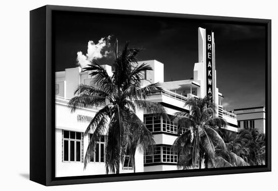 Art Deco Architecture of Miami Beach - The Esplendor Hotel Breakwater South Beach - Ocean Drive-Philippe Hugonnard-Framed Stretched Canvas