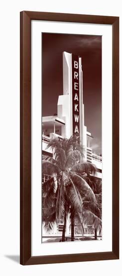 Art Deco Architecture of Miami Beach - The Esplendor Hotel Breakwater South Beach - Ocean Drive-Philippe Hugonnard-Framed Photographic Print