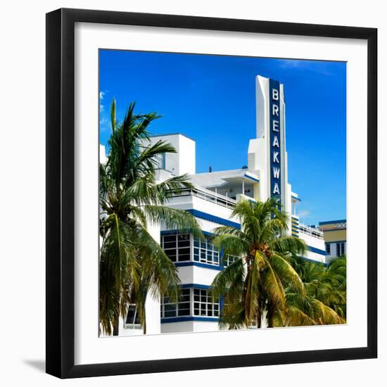 Art Deco Architecture of Miami Beach - The Esplendor Hotel Breakwater South Beach - Ocean Drive-Philippe Hugonnard-Framed Photographic Print