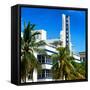 Art Deco Architecture of Miami Beach - The Esplendor Hotel Breakwater South Beach - Ocean Drive-Philippe Hugonnard-Framed Stretched Canvas