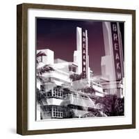 Art Deco Architecture of Miami Beach - The Esplendor Hotel Breakwater South Beach - Ocean Drive-Philippe Hugonnard-Framed Photographic Print