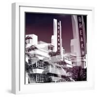 Art Deco Architecture of Miami Beach - The Esplendor Hotel Breakwater South Beach - Ocean Drive-Philippe Hugonnard-Framed Photographic Print