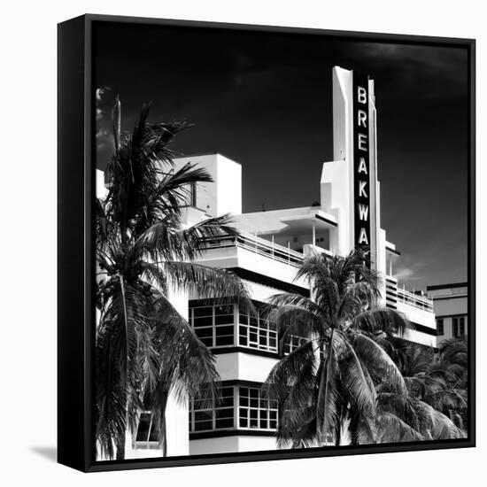 Art Deco Architecture of Miami Beach - The Esplendor Hotel Breakwater South Beach - Ocean Drive-Philippe Hugonnard-Framed Stretched Canvas