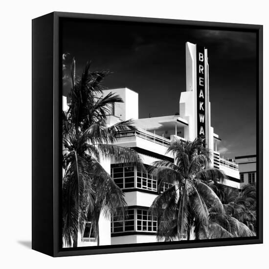 Art Deco Architecture of Miami Beach - The Esplendor Hotel Breakwater South Beach - Ocean Drive-Philippe Hugonnard-Framed Stretched Canvas