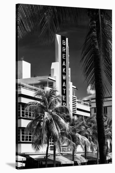 Art Deco Architecture of Miami Beach - The Esplendor Hotel Breakwater South Beach - Ocean Drive-Philippe Hugonnard-Stretched Canvas