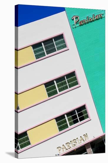 Art Deco Architecture of Miami Beach - The Parisian Hotel South Beach - Florida-Philippe Hugonnard-Stretched Canvas