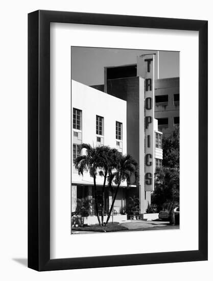 Art Deco Architecture of Miami Beach - The Tropics Hotel - Florida-Philippe Hugonnard-Framed Photographic Print