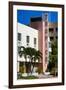 Art Deco Architecture of Miami Beach - The Tropics Hotel - Florida-Philippe Hugonnard-Framed Premium Photographic Print