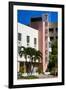 Art Deco Architecture of Miami Beach - The Tropics Hotel - Florida-Philippe Hugonnard-Framed Premium Photographic Print