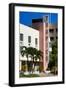 Art Deco Architecture of Miami Beach - The Tropics Hotel - Florida-Philippe Hugonnard-Framed Photographic Print