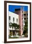 Art Deco Architecture of Miami Beach - The Tropics Hotel - Florida-Philippe Hugonnard-Framed Photographic Print