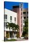 Art Deco Architecture of Miami Beach - The Tropics Hotel - Florida-Philippe Hugonnard-Stretched Canvas