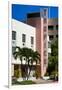 Art Deco Architecture of Miami Beach - The Tropics Hotel - Florida-Philippe Hugonnard-Framed Premium Photographic Print