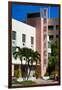 Art Deco Architecture of Miami Beach - The Tropics Hotel - Florida-Philippe Hugonnard-Framed Premium Photographic Print