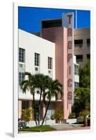 Art Deco Architecture of Miami Beach - The Tropics Hotel - Florida-Philippe Hugonnard-Framed Photographic Print