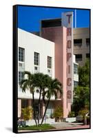 Art Deco Architecture of Miami Beach - The Tropics Hotel - Florida-Philippe Hugonnard-Framed Stretched Canvas