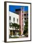 Art Deco Architecture of Miami Beach - The Tropics Hotel - Florida-Philippe Hugonnard-Framed Photographic Print