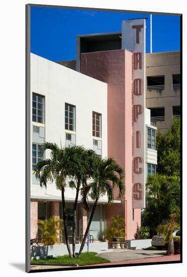 Art Deco Architecture of Miami Beach - The Tropics Hotel - Florida-Philippe Hugonnard-Mounted Photographic Print