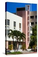 Art Deco Architecture of Miami Beach - The Tropics Hotel - Florida-Philippe Hugonnard-Stretched Canvas