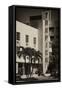 Art Deco Architecture of Miami Beach - The Tropics Hotel - Florida-Philippe Hugonnard-Framed Stretched Canvas