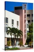 Art Deco Architecture of Miami Beach - The Tropics Hotel - Florida-Philippe Hugonnard-Stretched Canvas