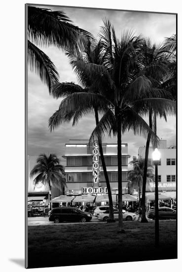 Art Deco Architecture of Ocean Drive - Miami Beach - Florida-Philippe Hugonnard-Mounted Photographic Print