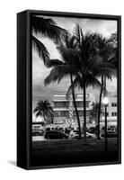 Art Deco Architecture of Ocean Drive - Miami Beach - Florida-Philippe Hugonnard-Framed Stretched Canvas