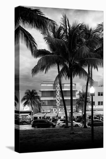 Art Deco Architecture of Ocean Drive - Miami Beach - Florida-Philippe Hugonnard-Stretched Canvas