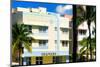 Art Deco Architecture of Ocean Drive - Miami Beach - Florida-Philippe Hugonnard-Mounted Photographic Print