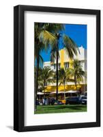 Art Deco Architecture of Ocean Drive - Miami Beach - Florida-Philippe Hugonnard-Framed Photographic Print