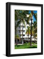 Art Deco Architecture of Ocean Drive - Miami Beach - Florida-Philippe Hugonnard-Framed Photographic Print