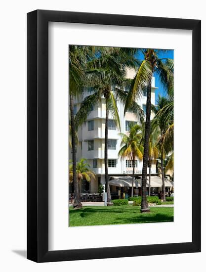 Art Deco Architecture of Ocean Drive - Miami Beach - Florida-Philippe Hugonnard-Framed Photographic Print