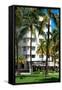 Art Deco Architecture of Ocean Drive - Miami Beach - Florida-Philippe Hugonnard-Framed Stretched Canvas