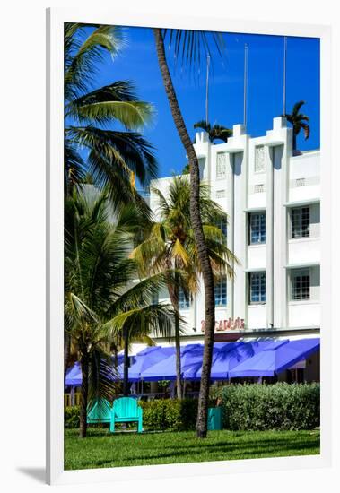 Art Deco Architecture of Ocean Drive - Miami Beach - Florida-Philippe Hugonnard-Framed Photographic Print