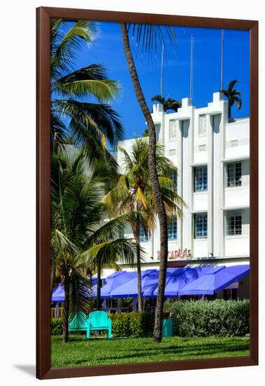 Art Deco Architecture of Ocean Drive - Miami Beach - Florida-Philippe Hugonnard-Framed Photographic Print