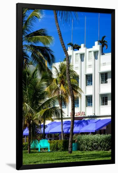 Art Deco Architecture of Ocean Drive - Miami Beach - Florida-Philippe Hugonnard-Framed Photographic Print