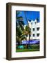 Art Deco Architecture of Ocean Drive - Miami Beach - Florida-Philippe Hugonnard-Framed Photographic Print