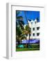 Art Deco Architecture of Ocean Drive - Miami Beach - Florida-Philippe Hugonnard-Framed Photographic Print