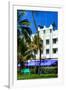 Art Deco Architecture of Ocean Drive - Miami Beach - Florida-Philippe Hugonnard-Framed Premium Photographic Print