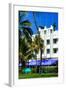 Art Deco Architecture of Ocean Drive - Miami Beach - Florida-Philippe Hugonnard-Framed Photographic Print