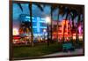 Art Deco Architecture of Ocean Drive - Miami Beach - Florida-Philippe Hugonnard-Framed Photographic Print