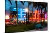 Art Deco Architecture of Ocean Drive - Miami Beach - Florida-Philippe Hugonnard-Stretched Canvas