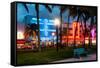 Art Deco Architecture of Ocean Drive - Miami Beach - Florida-Philippe Hugonnard-Framed Stretched Canvas