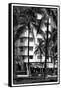 Art Deco Architecture of Ocean Drive - Miami Beach - Florida-Philippe Hugonnard-Framed Stretched Canvas